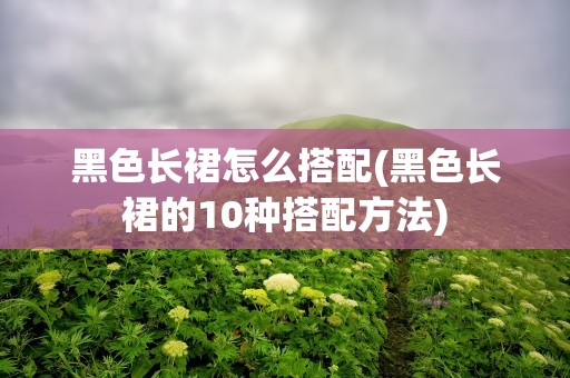黑色长裙怎么搭配(黑色长裙的10种搭配方法)