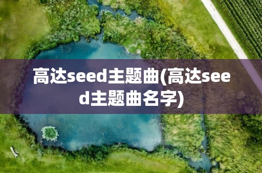 高达seed主题曲(高达seed主题曲名字)