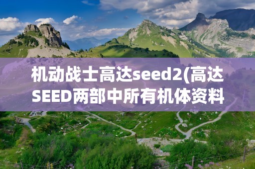 机动战士高达seed2(高达SEED两部中所有机体资料)