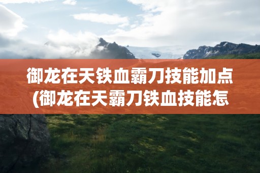 御龙在天铁血霸刀技能加点(御龙在天霸刀铁血技能怎样加点)