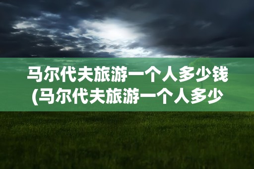 马尔代夫旅游一个人多少钱(马尔代夫旅游一个人多少钱攻略)