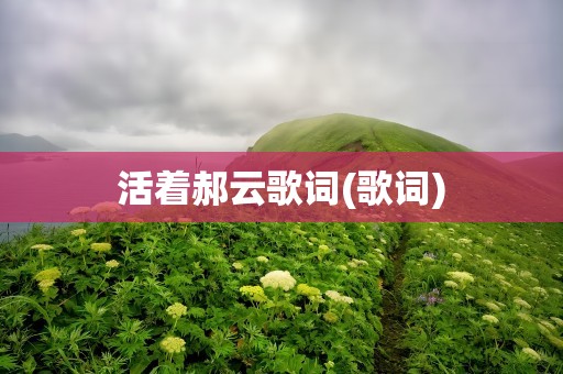 活着郝云歌词(歌词)