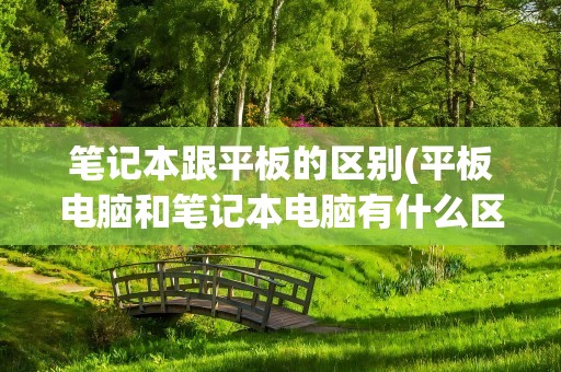 笔记本跟平板的区别(平板电脑和笔记本电脑有什么区别 )