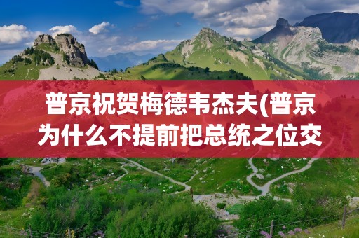 普京祝贺梅德韦杰夫(普京为什么不提前把总统之位交给梅德韦杰夫)
