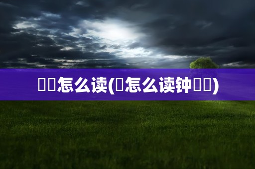 睒睒怎么读(睒怎么读钟睒睒)
