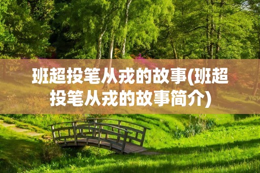 班超投笔从戎的故事(班超投笔从戎的故事简介)