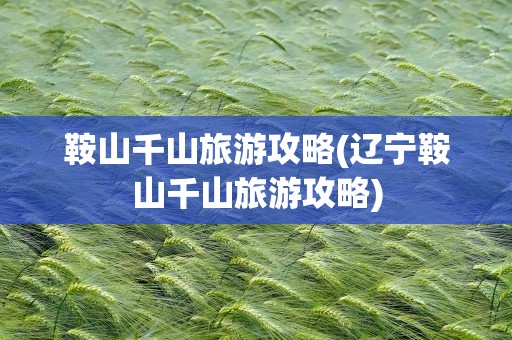 鞍山千山旅游攻略(辽宁鞍山千山旅游攻略)