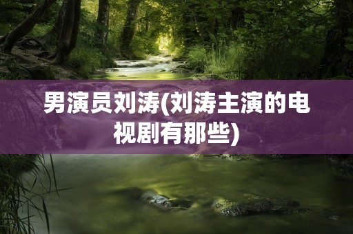 男演员刘涛(刘涛主演的电视剧有那些)