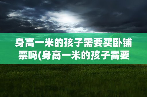 身高一米的孩子需要买卧铺票吗(身高一米的孩子需要买卧铺车票吗)