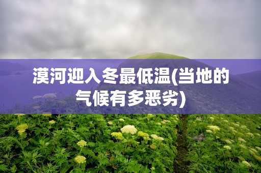 漠河迎入冬最低温(当地的气候有多恶劣)