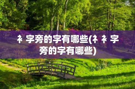衤字旁的字有哪些(礻衤字旁的字有哪些)
