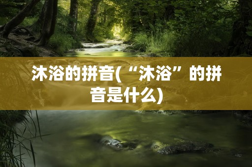 沐浴的拼音(“沐浴”的拼音是什么)