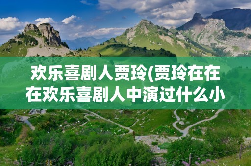 欢乐喜剧人贾玲(贾玲在在在欢乐喜剧人中演过什么小品名单)