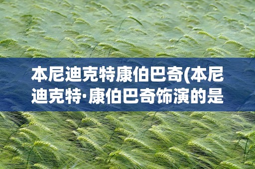 本尼迪克特康伯巴奇(本尼迪克特·康伯巴奇饰演的是谁)