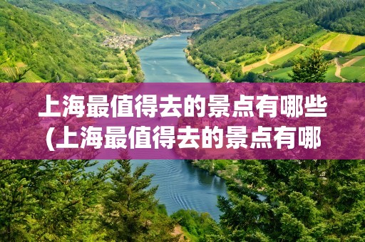 上海最值得去的景点有哪些(上海最值得去的景点有哪些地方)