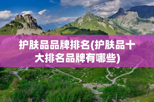 护肤品品牌排名(护肤品十大排名品牌有哪些)