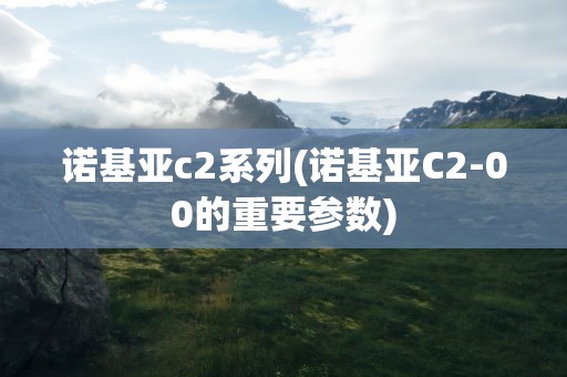 诺基亚c2系列(诺基亚C2-00的重要参数)