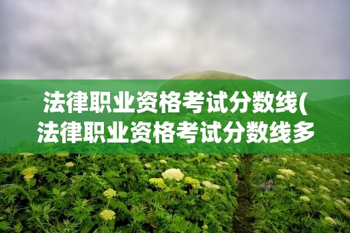 法律职业资格考试分数线(法律职业资格考试分数线多少)