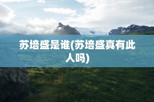 苏培盛是谁(苏培盛真有此人吗)