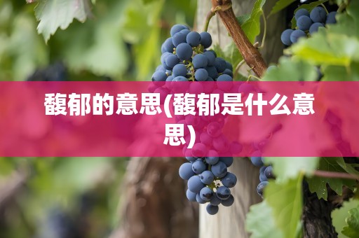 馥郁的意思(馥郁是什么意思)