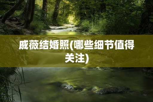 戚薇结婚照(哪些细节值得关注)