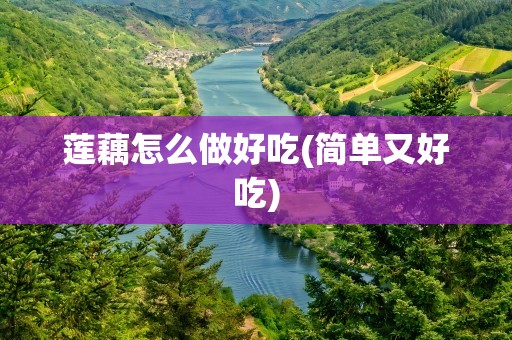 莲藕怎么做好吃(简单又好吃)