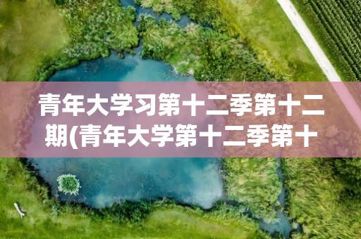 青年大学习第十二季第十二期(青年大学第十二季第十二期怎么进入)