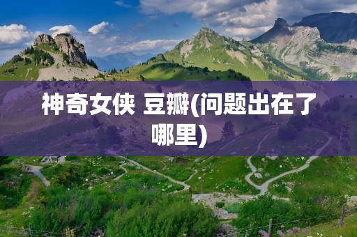 神奇女侠 豆瓣(问题出在了哪里)