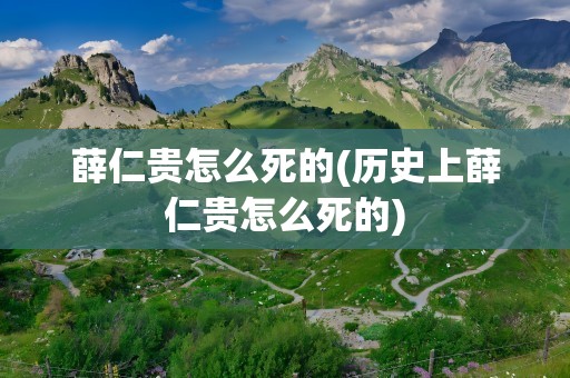 薛仁贵怎么死的(历史上薛仁贵怎么死的)