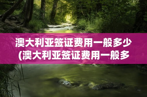 澳大利亚签证费用一般多少(澳大利亚签证费用一般多少钱)