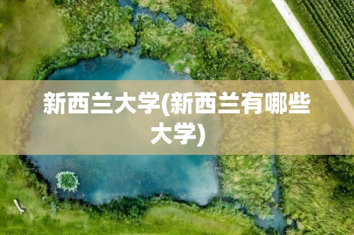 新西兰大学(新西兰有哪些大学)