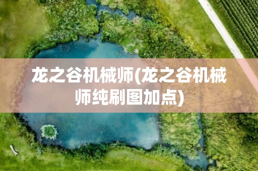 龙之谷机械师(龙之谷机械师纯刷图加点)