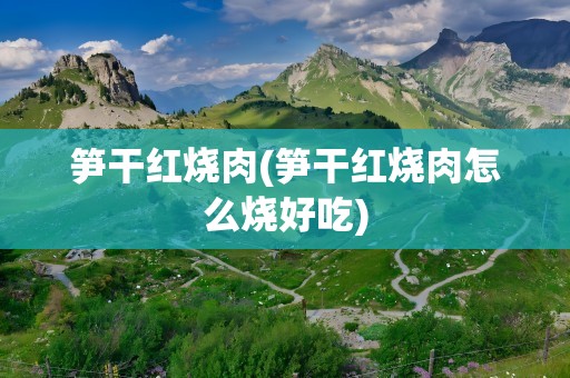 笋干红烧肉(笋干红烧肉怎么烧好吃)
