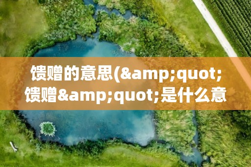 馈赠的意思(&quot;馈赠&quot;是什么意思)