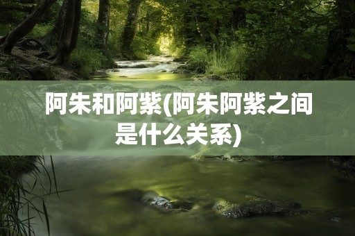 阿朱和阿紫(阿朱阿紫之间是什么关系)