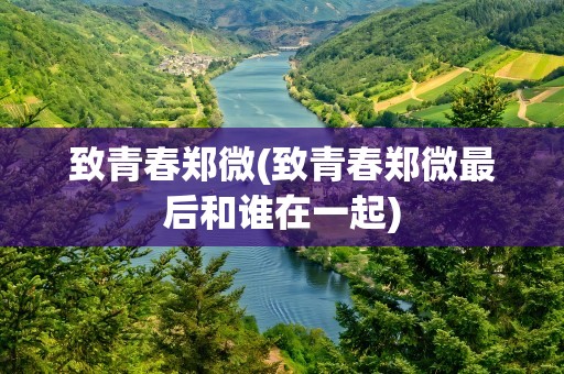 致青春郑微(致青春郑微最后和谁在一起)