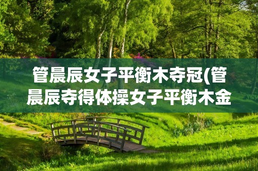 管晨辰女子平衡木夺冠(管晨辰夺得体操女子平衡木金牌,唐茜靖夺得银牌)