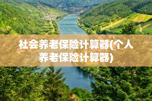 社会养老保险计算器(个人养老保险计算器)