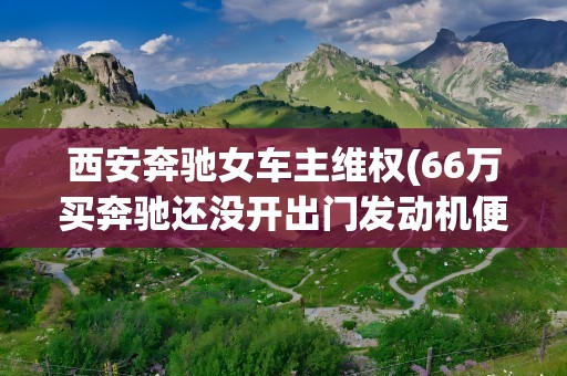 西安奔驰女车主维权(66万买奔驰还没开出门发动机便漏油)