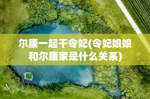 尔康一起干令妃(令妃娘娘和尔康家是什么关系)