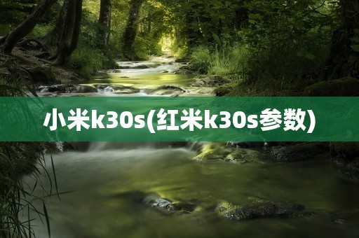 小米k30s(红米k30s参数)