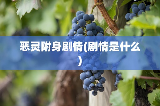 恶灵附身剧情(剧情是什么)