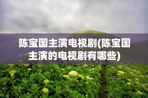陈宝国主演电视剧(陈宝国主演的电视剧有哪些)