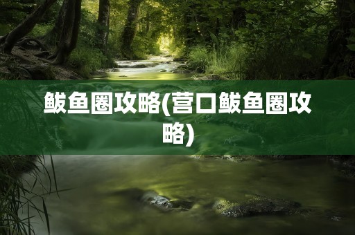 鲅鱼圈攻略(营口鲅鱼圈攻略)
