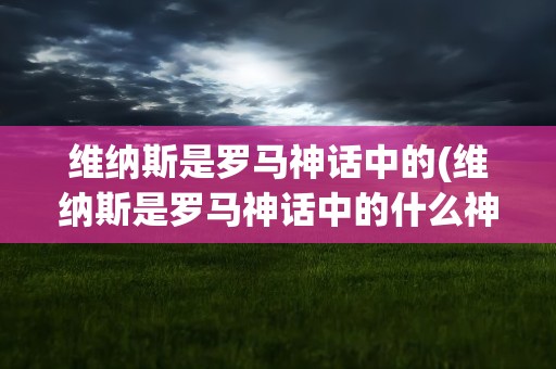 维纳斯是罗马神话中的(维纳斯是罗马神话中的什么神)
