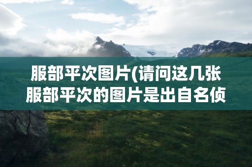 服部平次图片(请问这几张服部平次的图片是出自名侦探柯南的哪几集)