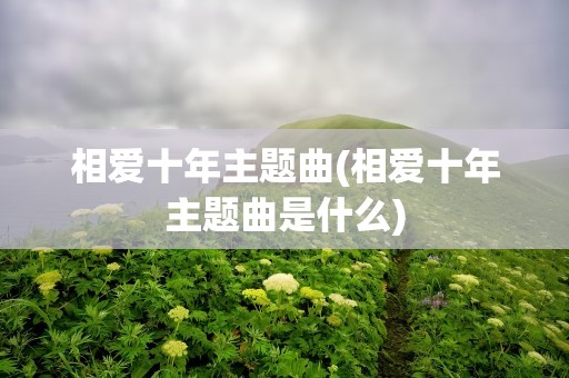 相爱十年主题曲(相爱十年主题曲是什么)