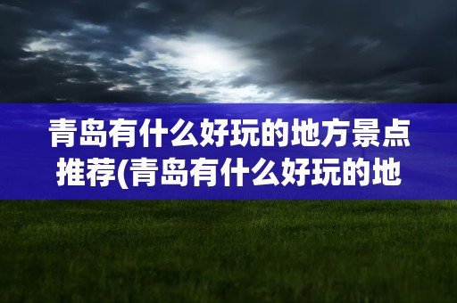 青岛有什么好玩的地方景点推荐(青岛有什么好玩的地方景点推荐作文)