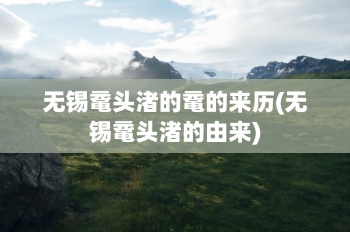 无锡鼋头渚的鼋的来历(无锡鼋头渚的由来)