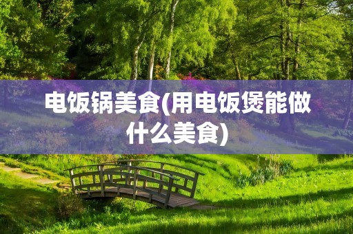 电饭锅美食(用电饭煲能做什么美食)